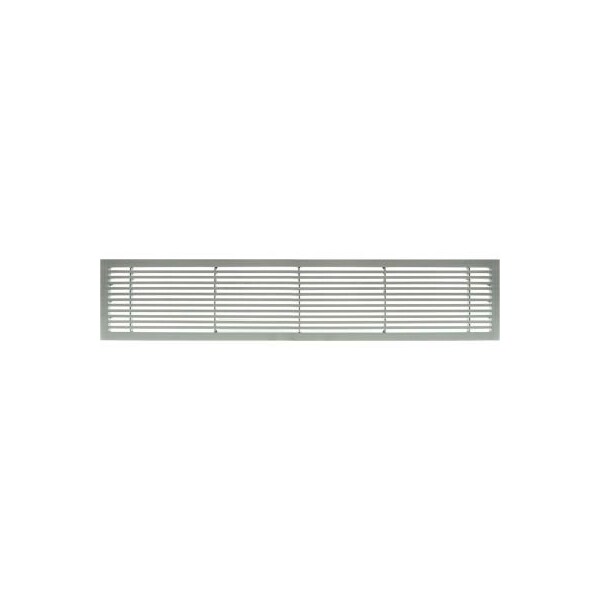 Giumenta-Architectural Grille AG20 Series 6in x 36in Solid Alum Fixed Bar Supply/Return Air Vent Grille, Brushed Satin 200063601 - main